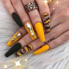 Pinterest - 45 Stunning Yellow Nail Designs for 2019 | nails
