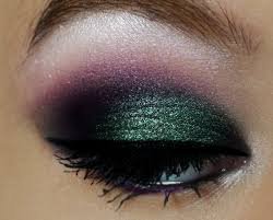 black green purple eyeshadow