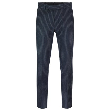 GIBSON LONDON Towergate Retro Mod Pinstripe Suit in Blue