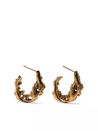 LOVENESS LEE Small gold-plated Hoop Earrings - Farfetch