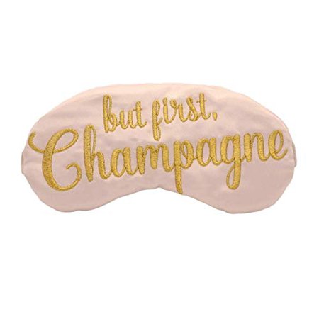 Amazon.com: But First Champagne Satin Sleep Mask: Handmade