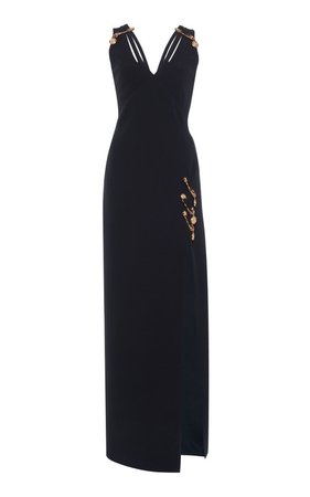 Gold Clip Detail Gown by Versace | Moda Operandi