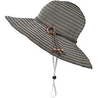 Amazon.com: Floppy Straw Hat Large Brim Sun Hat Women Summer Beach Cap Big Foldable Fedora Hats for Women Girls: Clothing