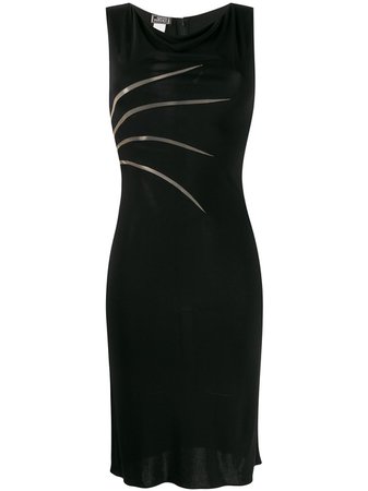 Versace '90s Slit Detail Dress