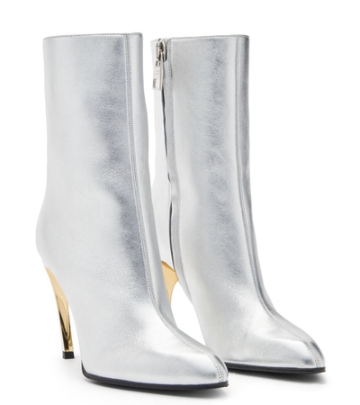 Alexander McQueen Armadillo leather ankle boots