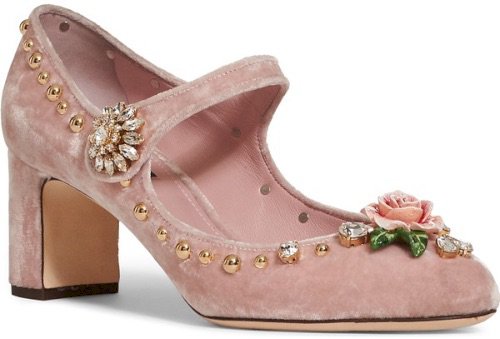 Dolce & gabbana Rose Mary Jane Pump in Pink