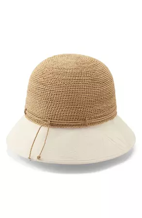 Helen Kaminski Kenza Colorblock Raffia Bucket Hat | Nordstrom