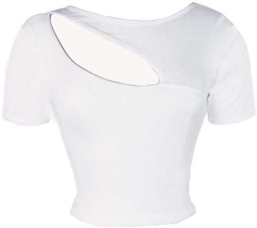 white open shoulder top