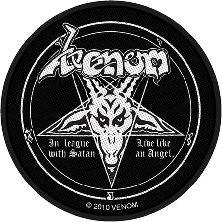 Amazon.com: Venom In League With Satan Patch Black Metal Band Music Woven Sew On Applique: Clothing