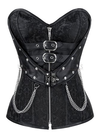 black overbust corset - Google Search