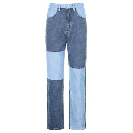 Sosana Paneled Straight-Leg Jeans | YesStyle