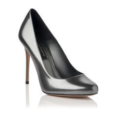 Amy Pearlized Leather Heel (