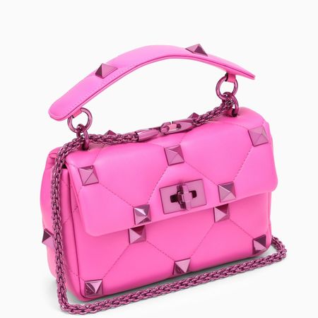 Valentino Garavani Roman Stud medium bag Pink PP | TheDoubleF