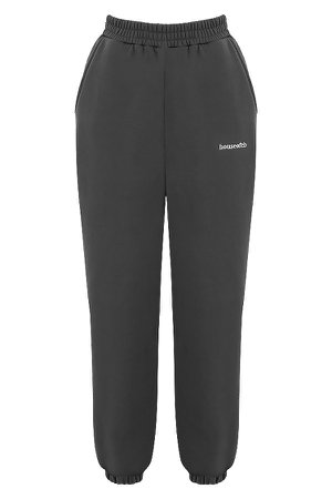 Clothing : Trousers : 'Sky' Charcoal Brushback Jogging Trousers