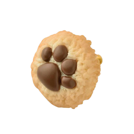 Q-Pot | Teddy Bear's Paw Milk Cookie Pierced Earring