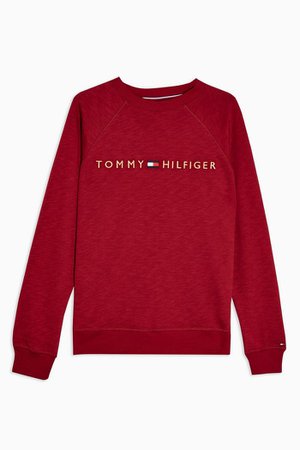 **Burgundy Track Top By Tommy Jeans | Topshop