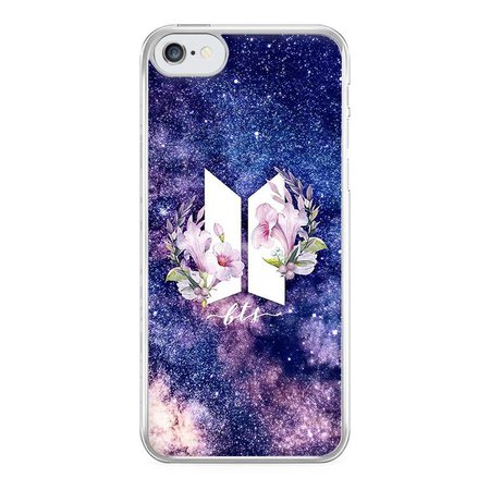 Galaxy Floral BTS Logo Phone Case - Fun Cases
