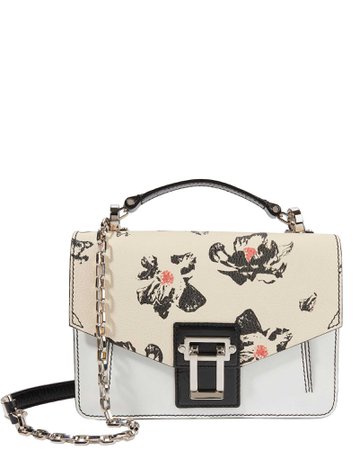 Hava Chain Floral Leather Small Shoulder Bag