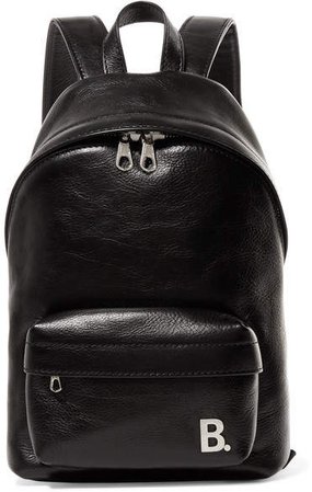 Xxs Leather Backpack - Black