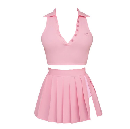 pink kpop stage outfit edit