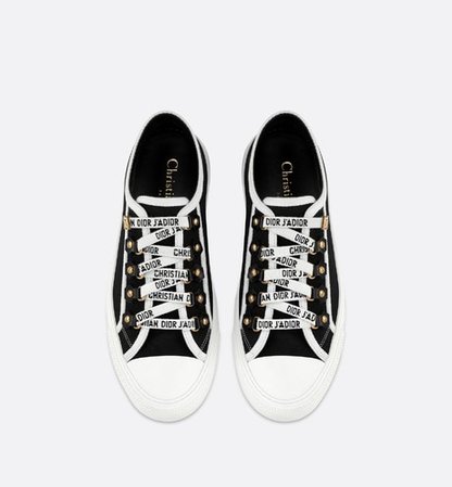 Walk'n'Dior Sneaker Black Canvas - Shoes - Woman | DIOR