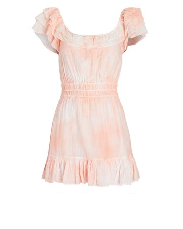 LoveShackFancy Kamie Silk-Blend Mini Dress | INTERMIX®