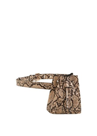 MANGO Croc-effect belt bag