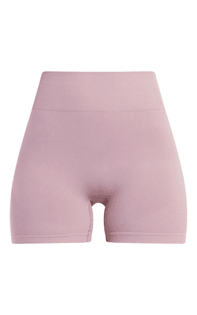 Dusty Pink Basic Seamless Booty Shorts  $25.00