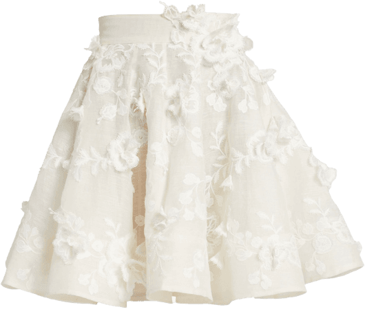 cream skirt