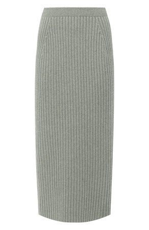 Женская светло-зеленая кашемировая юбка LORO PIANA — купить за 149500 руб. в интернет-магазине ЦУМ, арт. FAL2866