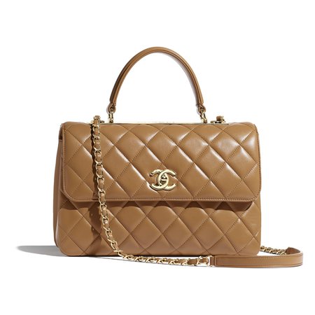 Chanel flap bag with top handle