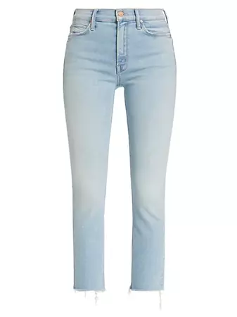 Shop Mother The Dazzler Ankle-Crop Jeans | Saks Fifth Avenue