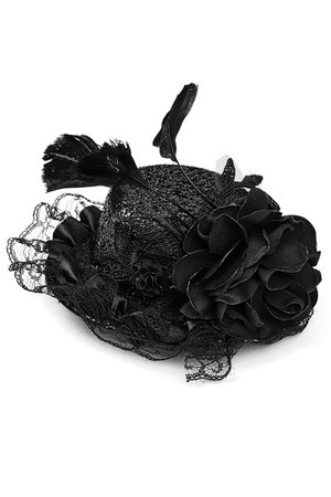 Lorelei Gothic Lolita Mini Hat Fascinator by Pyon Pyon