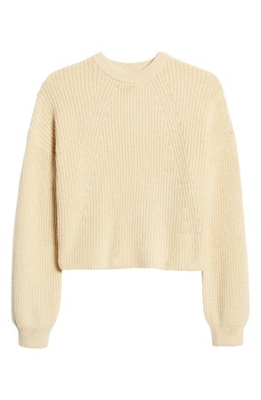 BP. Rib Crop Crewneck Sweater | Nordstromrack