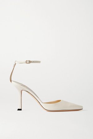 Mair 90 Leather Pumps - Off-white