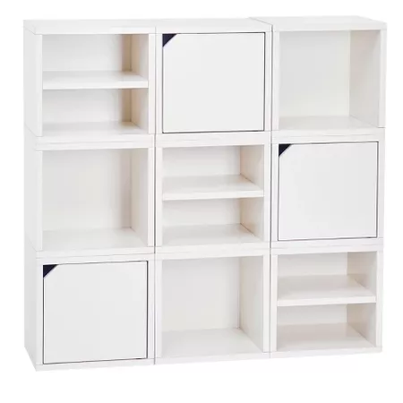 Way Basics Eco Stackable Connect Cube with Shelf Modular Cubby Organizer Storage System - White - Lifetime Guarantee : Target