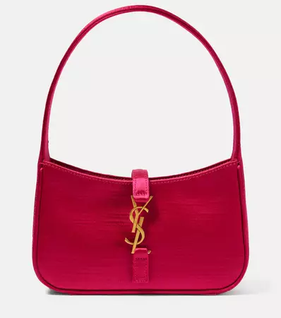 Le 5 A 7 Mini Satin Shoulder Bag in Pink - Saint Laurent | Mytheresa