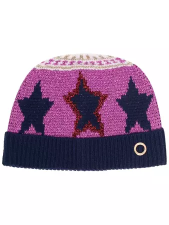 Paco Rabanne star-embroidered knitted beanie - FARFETCH