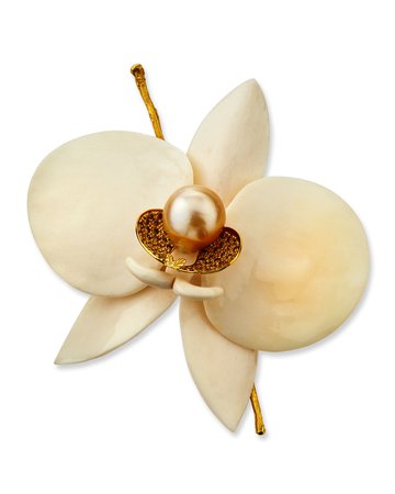 K Brunini Large Orchid Pin