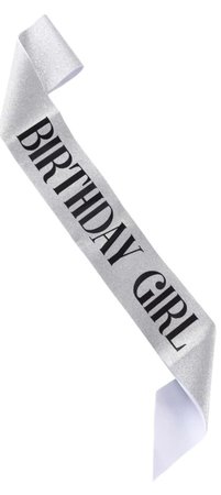 birthday sash