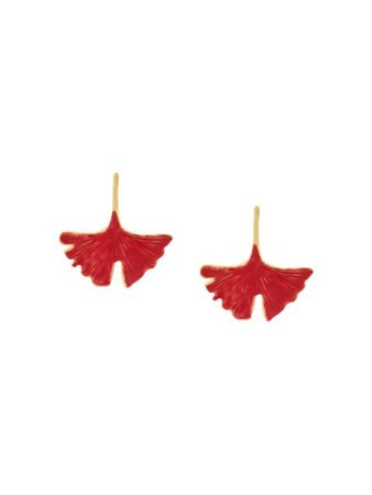 Red Aurelie Bidermann Tangerin Earrings | Farfetch.com
