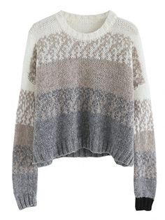 Groovy Gradient Fluffy Sweater in Blue - Sweaters - TOPS - Retro, Indie and Unique Fashion