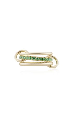 18k Yellow Gold Petunia Emerald Ring By Spinelli Kilcollin | Moda Operandi
