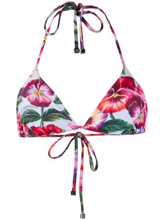Dolce & Gabbana Floral Print Bikini - Farfetch