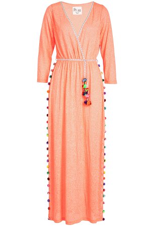 Santorini Dress with Pom Poms Gr. One Size