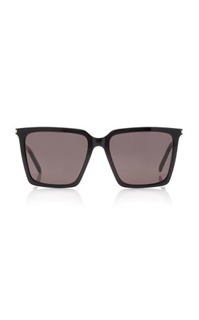 Square-Frame Acetate Sunglasses By Saint Laurent | Moda Operandi