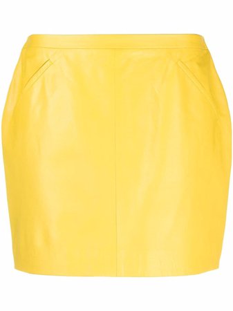 TOM FORD high-waisted Leather Mini Skirt - Farfetch