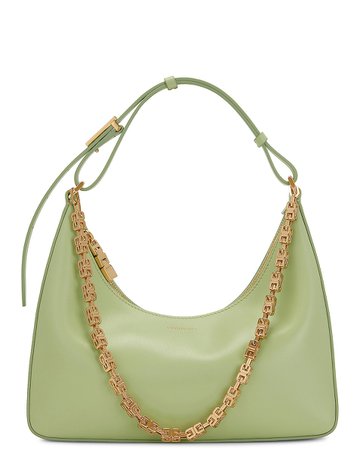 Givenchy Small Moon Cut-Out Hobo Bag in Pistachio | FWRD