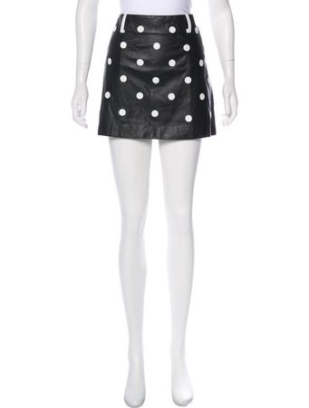 Jeremy Scott Embroidered Polka Dot Mini Skirt - Clothing - JER20259 | The RealReal
