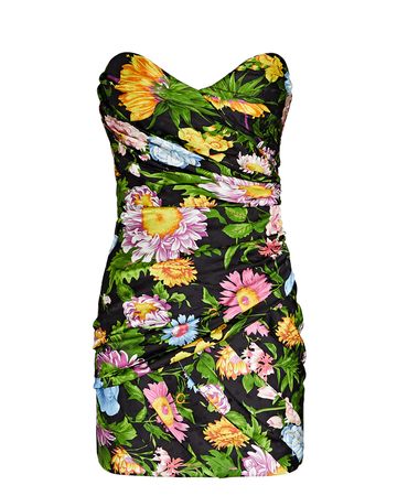 Ronny Kobo Margot Floral Satin Mini Dress In Multi | INTERMIX®